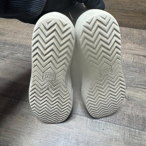 Frye Black Leather Slip On Sneakers Women's Size 7.5 - Picture 4 of 6